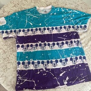 Disney tee - Teal & Purple
